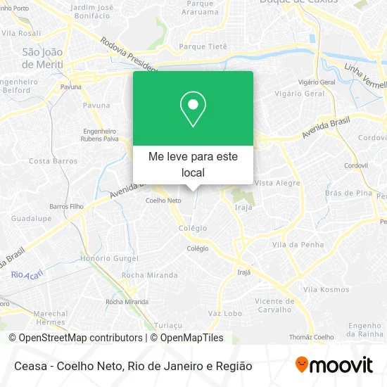 Ceasa - Coelho Neto mapa