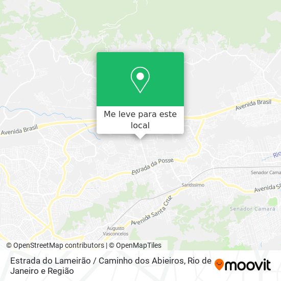Estrada do Lameirão / Caminho dos Abieiros mapa
