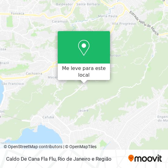 Caldo De Cana Fla Flu mapa
