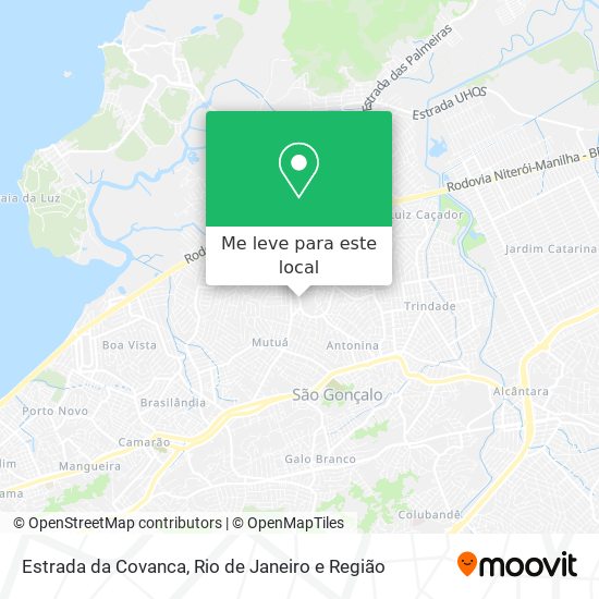 Estrada da Covanca mapa