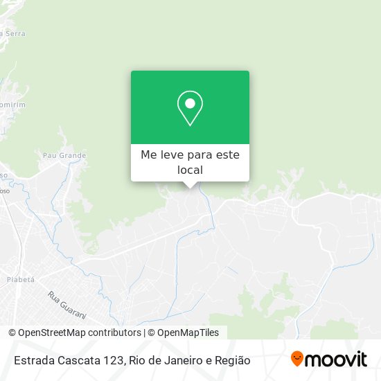Estrada Cascata 123 mapa