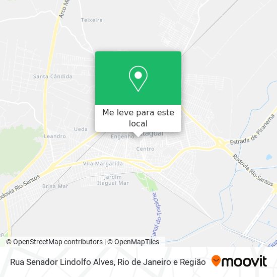 Rua Senador Lindolfo Alves mapa