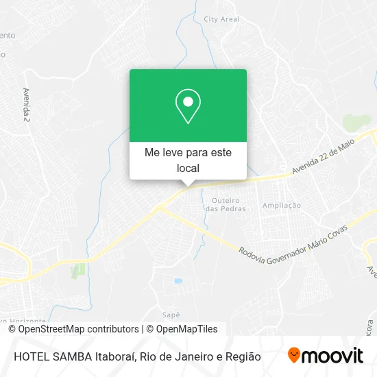 HOTEL SAMBA Itaboraí mapa