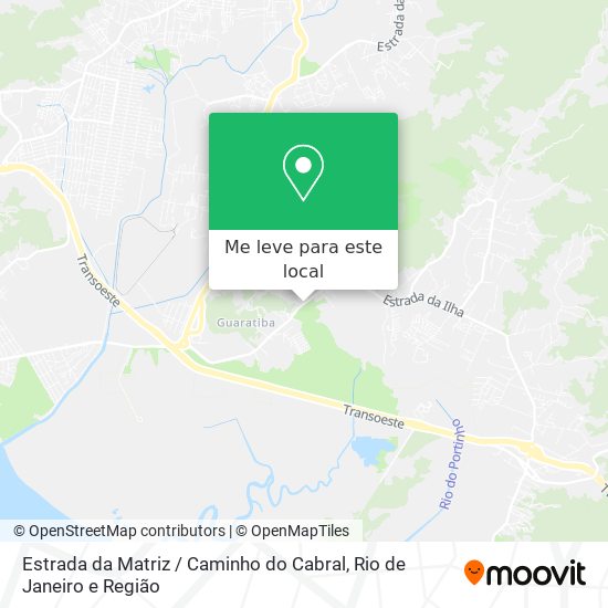 Estrada da Matriz / Caminho do Cabral mapa