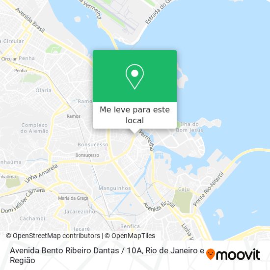 Avenida Bento Ribeiro Dantas / 10A mapa