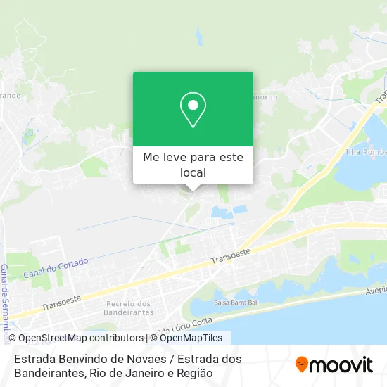Estrada Benvindo de Novaes / Estrada dos Bandeirantes mapa