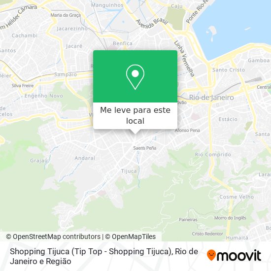 Shopping Tijuca (Tip Top - Shopping Tijuca) mapa