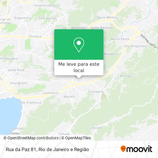 Rua da Paz 81 mapa