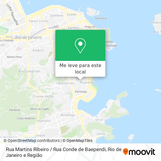 Rua Martins Ribeiro / Rua Conde de Baependi mapa