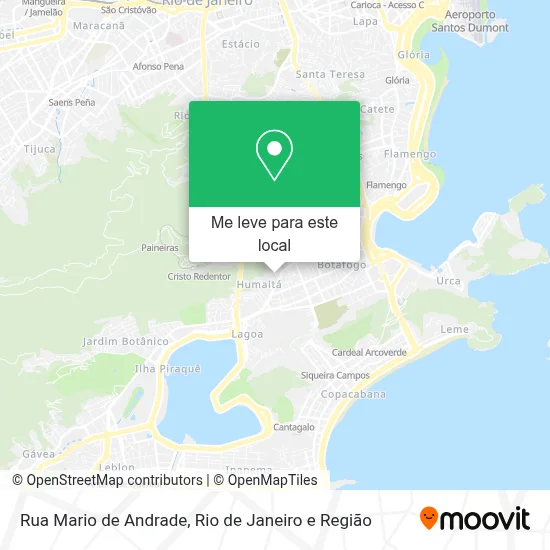 Rua Mario de Andrade mapa