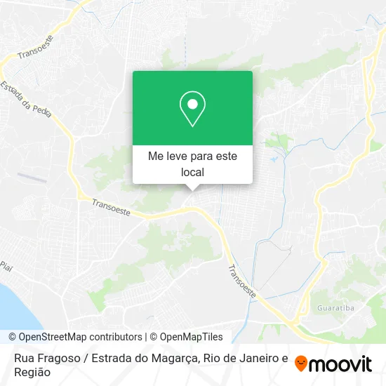 Rua Fragoso / Estrada do Magarça mapa