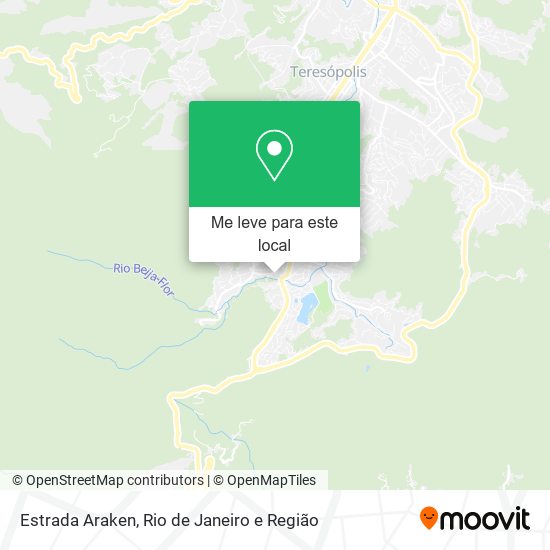Estrada Araken mapa