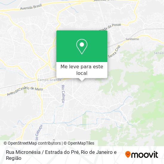Rua Micronésia / Estrada do Pré mapa