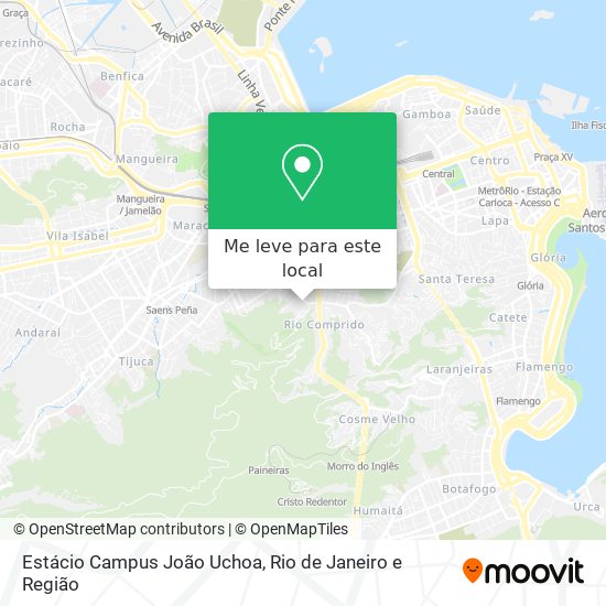 Estácio Campus João Uchoa mapa