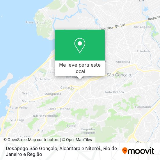 Desapego São Gonçalo, Alcântara e Niterói. mapa