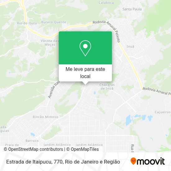 Estrada de Itaipucu, 770 mapa