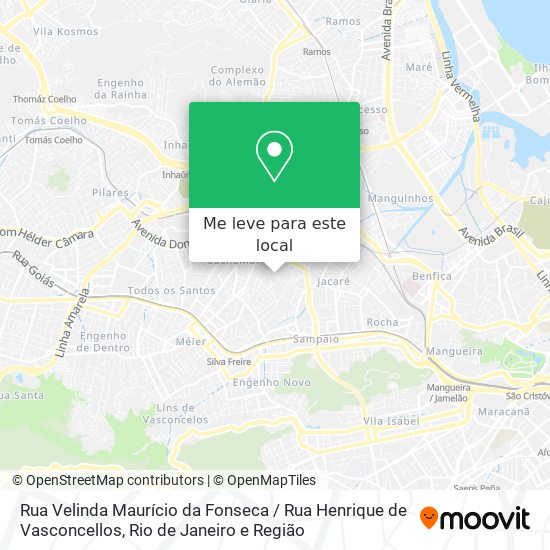 Rua Velinda Maurício da Fonseca / Rua Henrique de Vasconcellos mapa