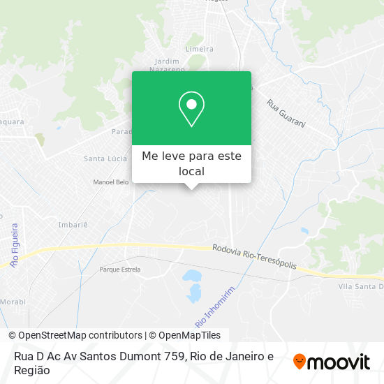 Rua D Ac Av Santos Dumont 759 mapa