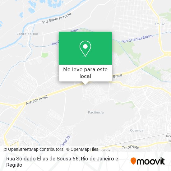 Rua Soldado Elías de Sousa 66 mapa