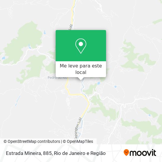 Estrada Mineira, 885 mapa