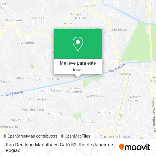 Rua Denílson Magalhães Cafú 52 mapa