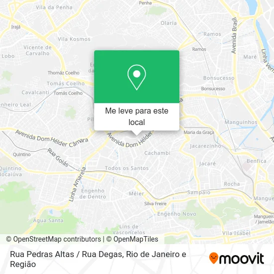 Rua Pedras Altas / Rua Degas mapa