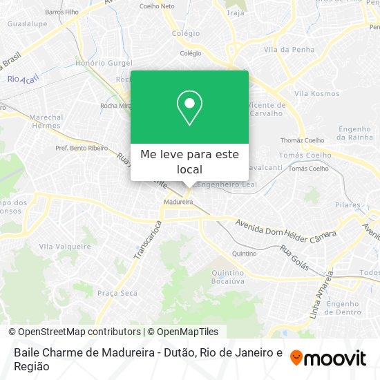 Baile Charme de Madureira - Dutão mapa