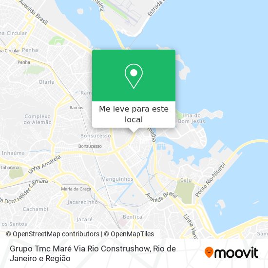 Grupo Tmc Maré Via Rio Construshow mapa