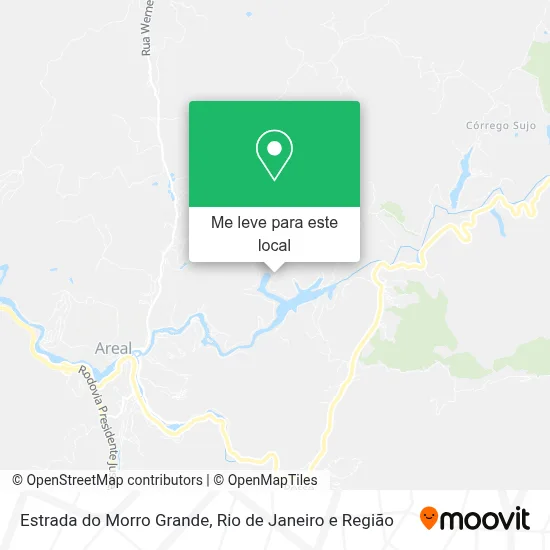 Estrada do Morro Grande mapa