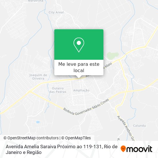 Avenida Amelia Saraiva Próximo ao 119-131 mapa