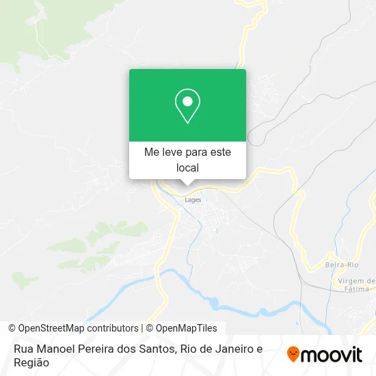 Rua Manoel Pereira dos Santos mapa