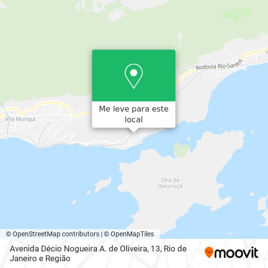 Avenida Décio Nogueira A. de Oliveira, 13 mapa