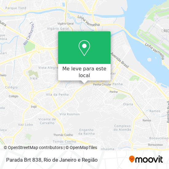 Parada Brt 838 mapa