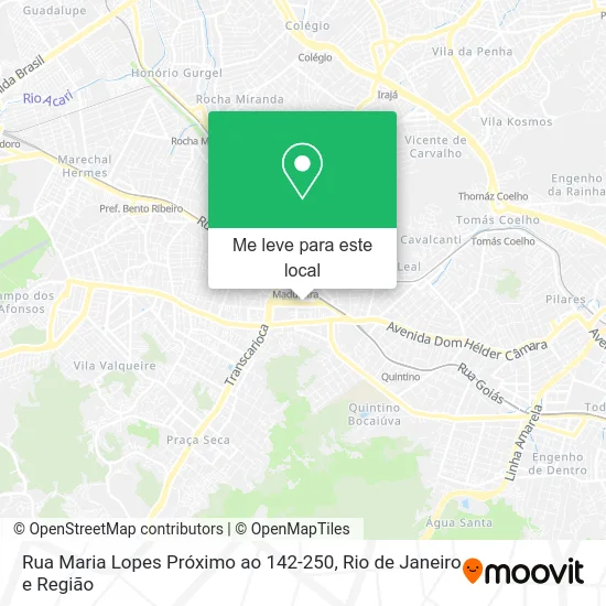 Rua Maria Lopes Próximo ao 142-250 mapa
