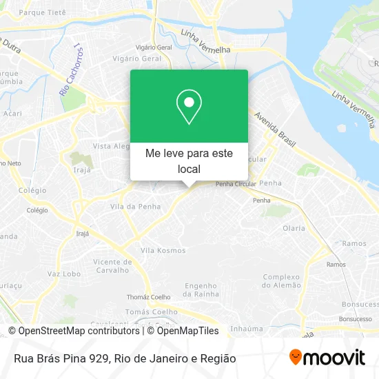 Rua Brás Pina 929 mapa
