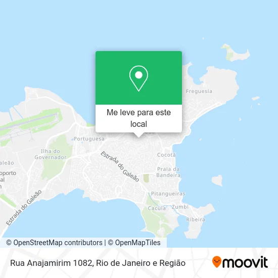 Rua Anajamirim 1082 mapa