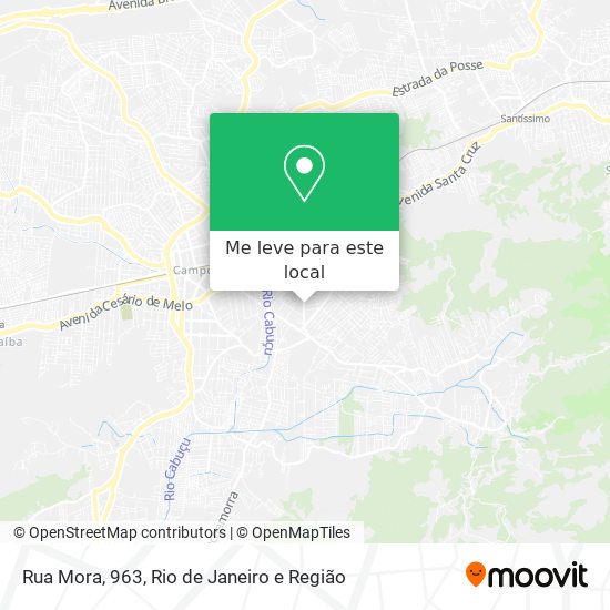 Rua Mora, 963 mapa