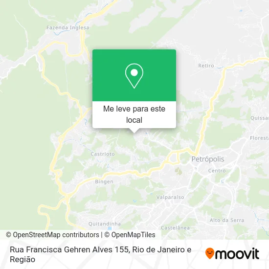 Rua Francisca Gehren Alves 155 mapa