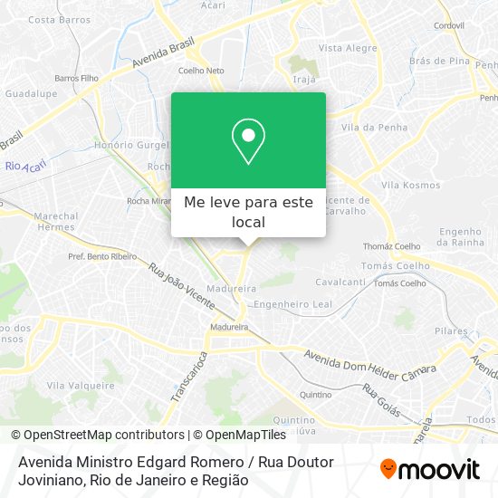 Avenida Ministro Edgard Romero / Rua Doutor Joviniano mapa