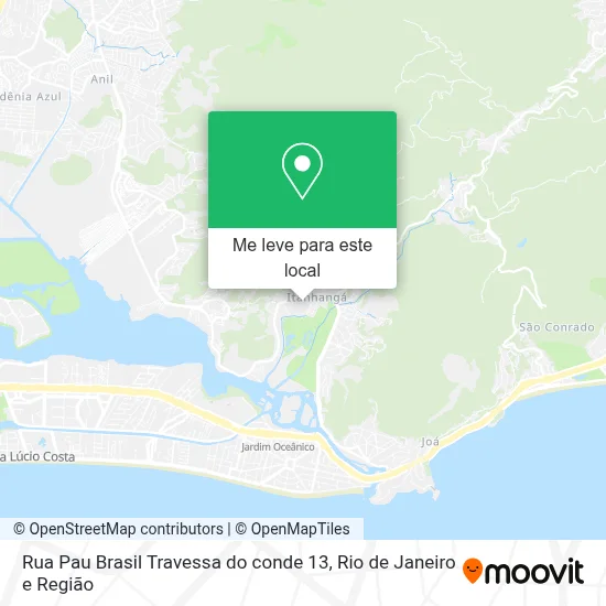 Rua Pau Brasil Travessa do conde 13 mapa