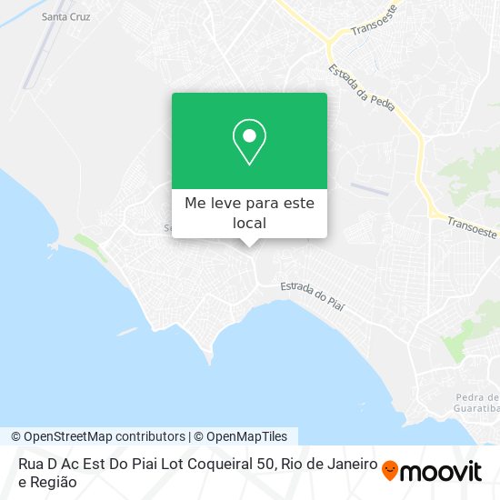 Rua D Ac Est Do Piai Lot Coqueiral 50 mapa