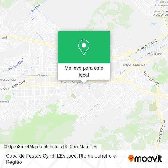 Casa de Festas Cyndi L'Espace mapa