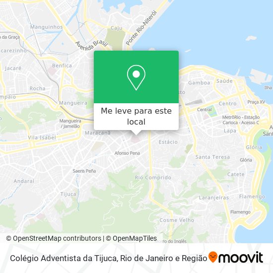 Colégio Adventista da Tijuca mapa