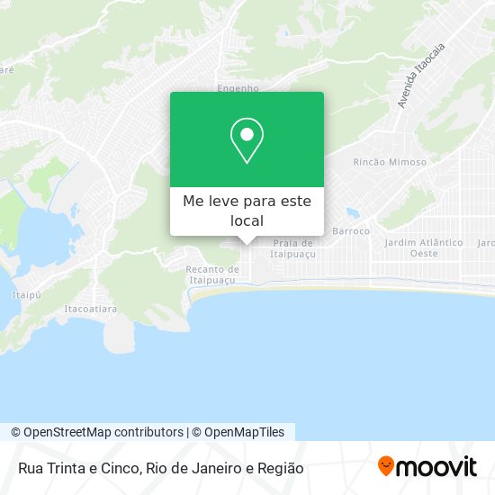 Rua Trinta e Cinco mapa