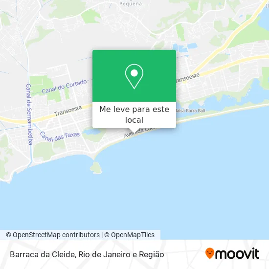 Barraca da Cleide mapa