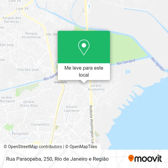 Rua Paraopeba, 250 mapa