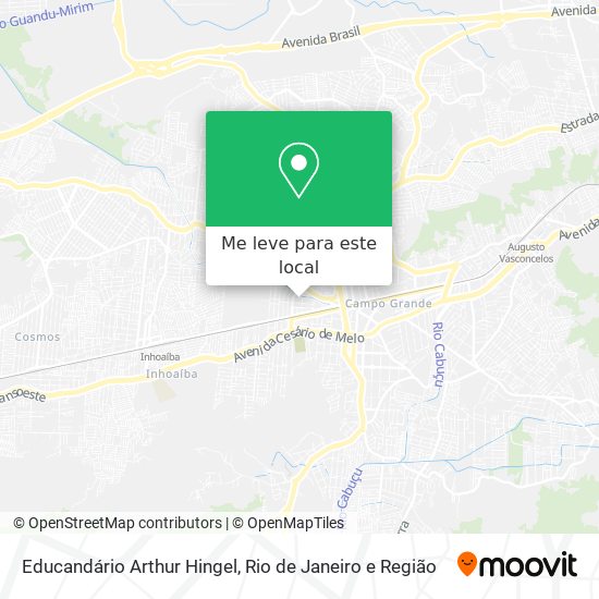 Educandário Arthur Hingel mapa