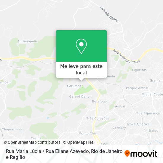 Rua Maria Lúcia / Rua Eliane Azevedo mapa