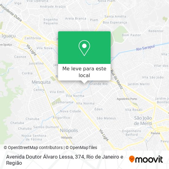 Avenida Doutor Álvaro Lessa, 374 mapa