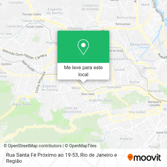 Rua Santa Fé Próximo ao 19-53 mapa